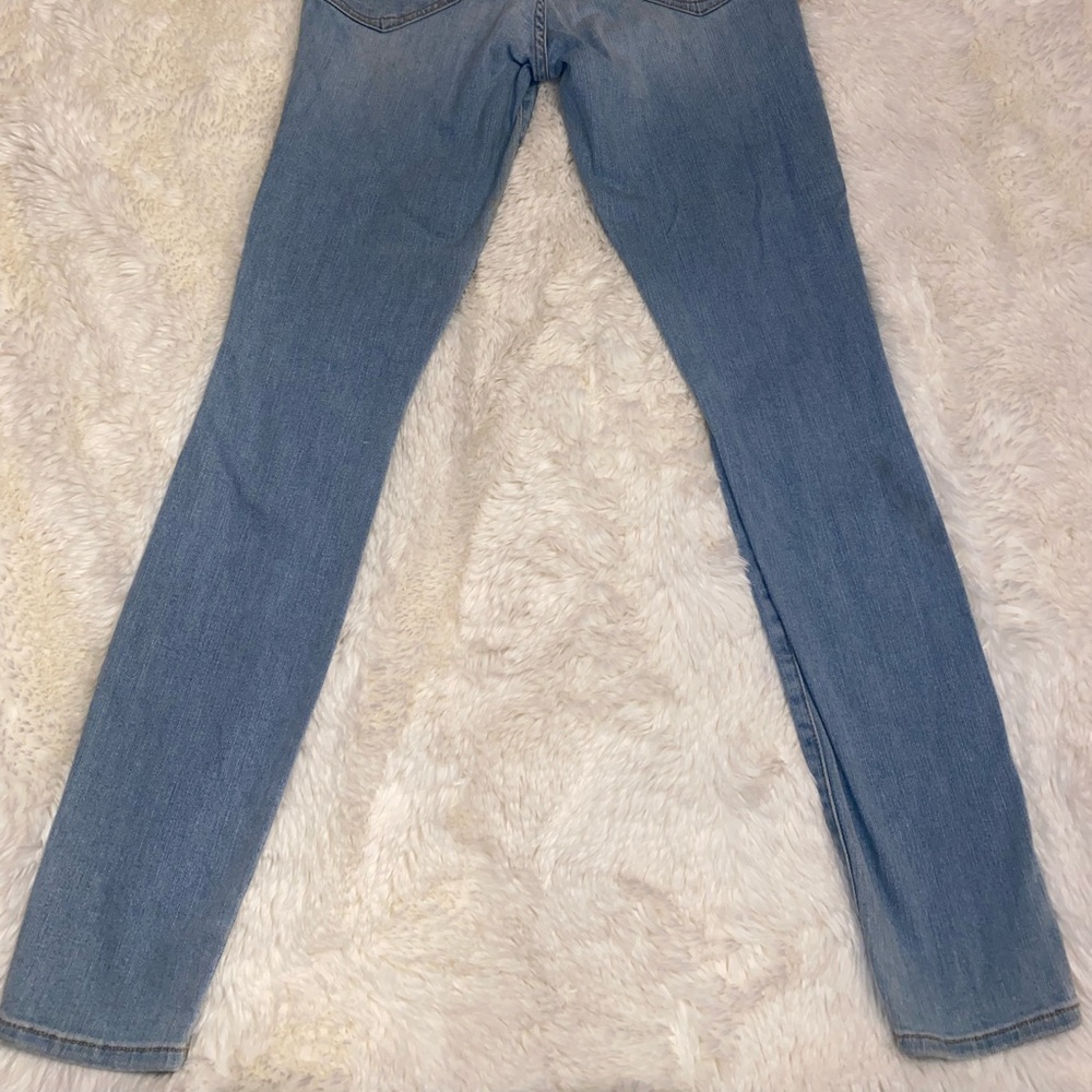 Good American Blue Ripped skinny Jean- good leg size 6/28 - Picture 2 of 3